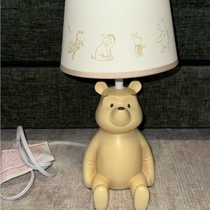 Disney Beige Bear Lamp with Cream Shade